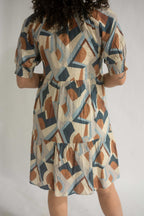 Abstract Print Dress - chic life.com