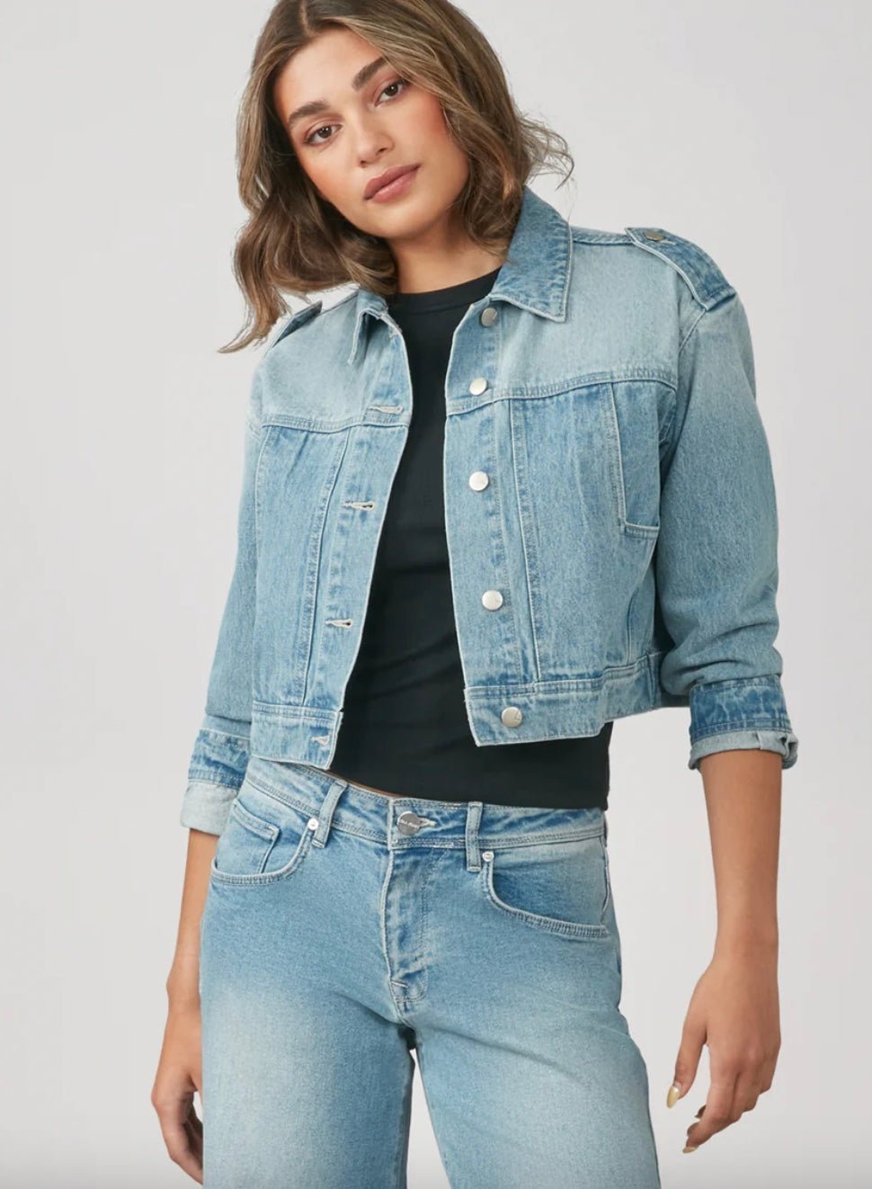 Cropped Denim Jacket - chic life.com
