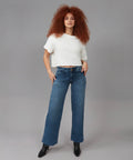 NOVA - DIS Mid Rise Wide Leg Jeans by Lola Jeans - chic life.com