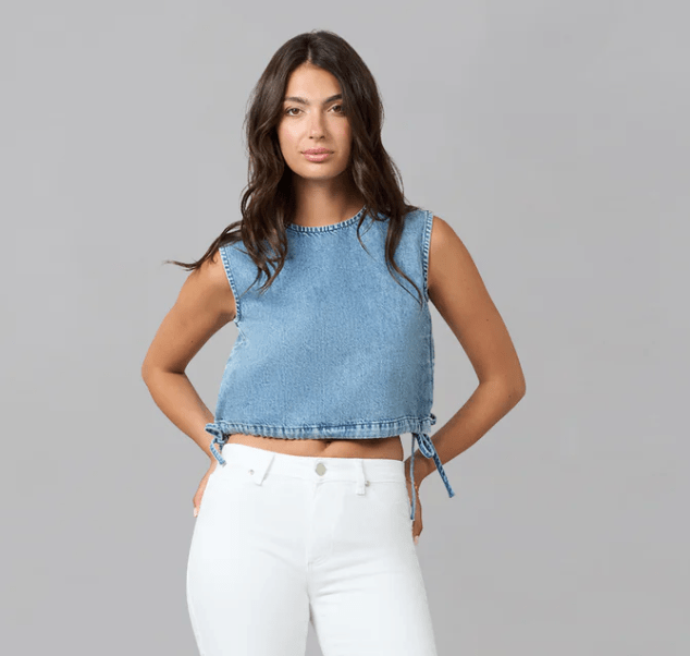 Sleeveless Denim Top by Lola Denim - Chic Life