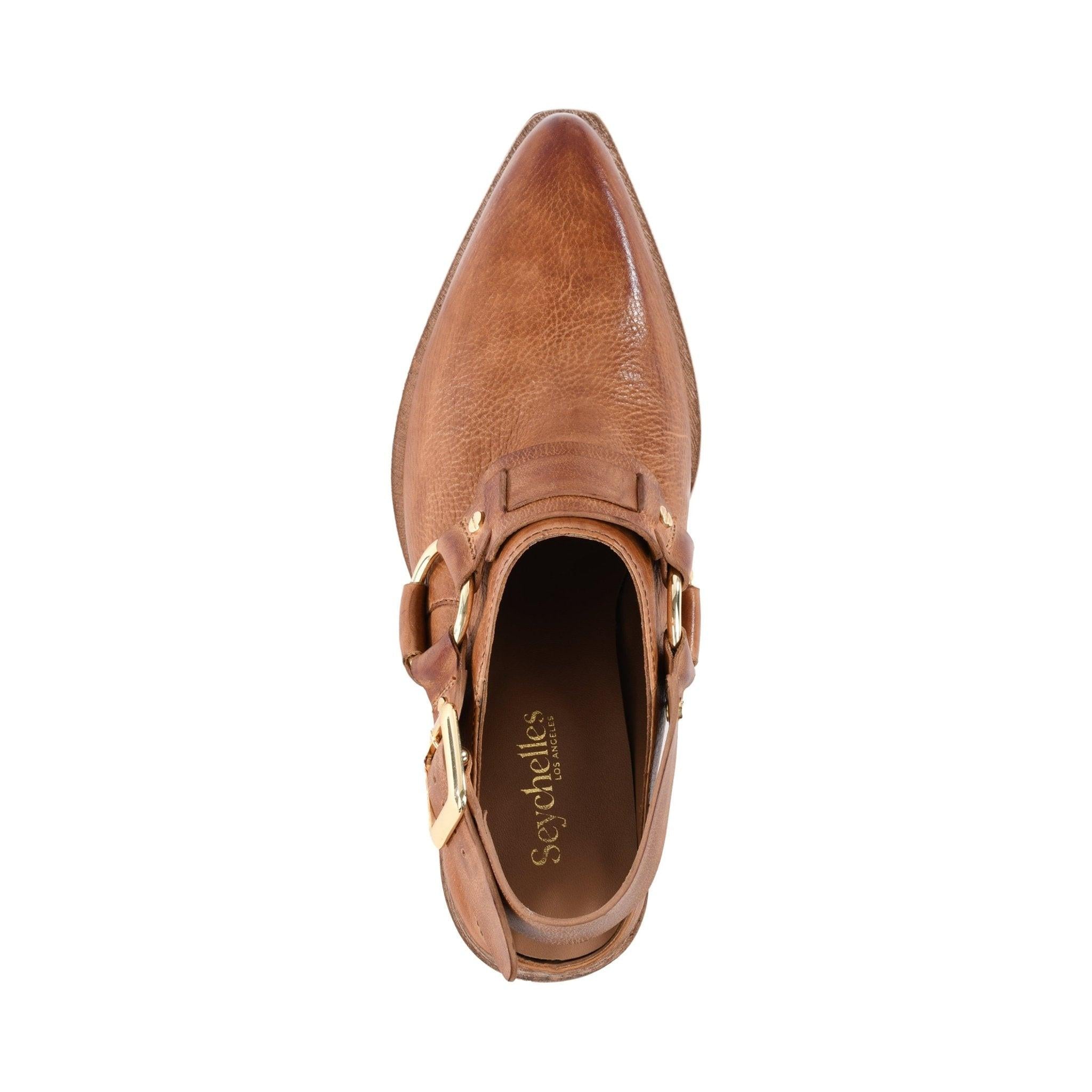 Tan Slingback Heels by Seychelles - chic life.com